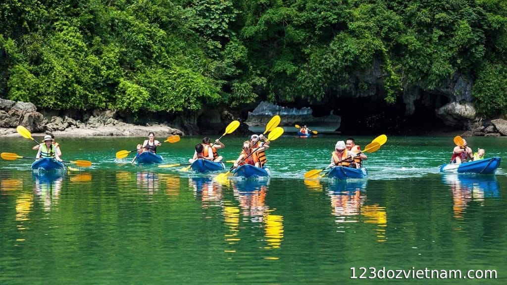 Kayaking in Cuc Phuong forest