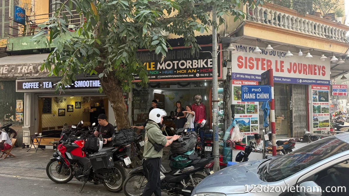 Reputable motorbike rental locations in Hanoi