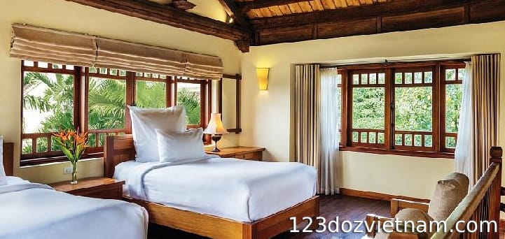 Rooms at the Cuc Phuong forest area motel