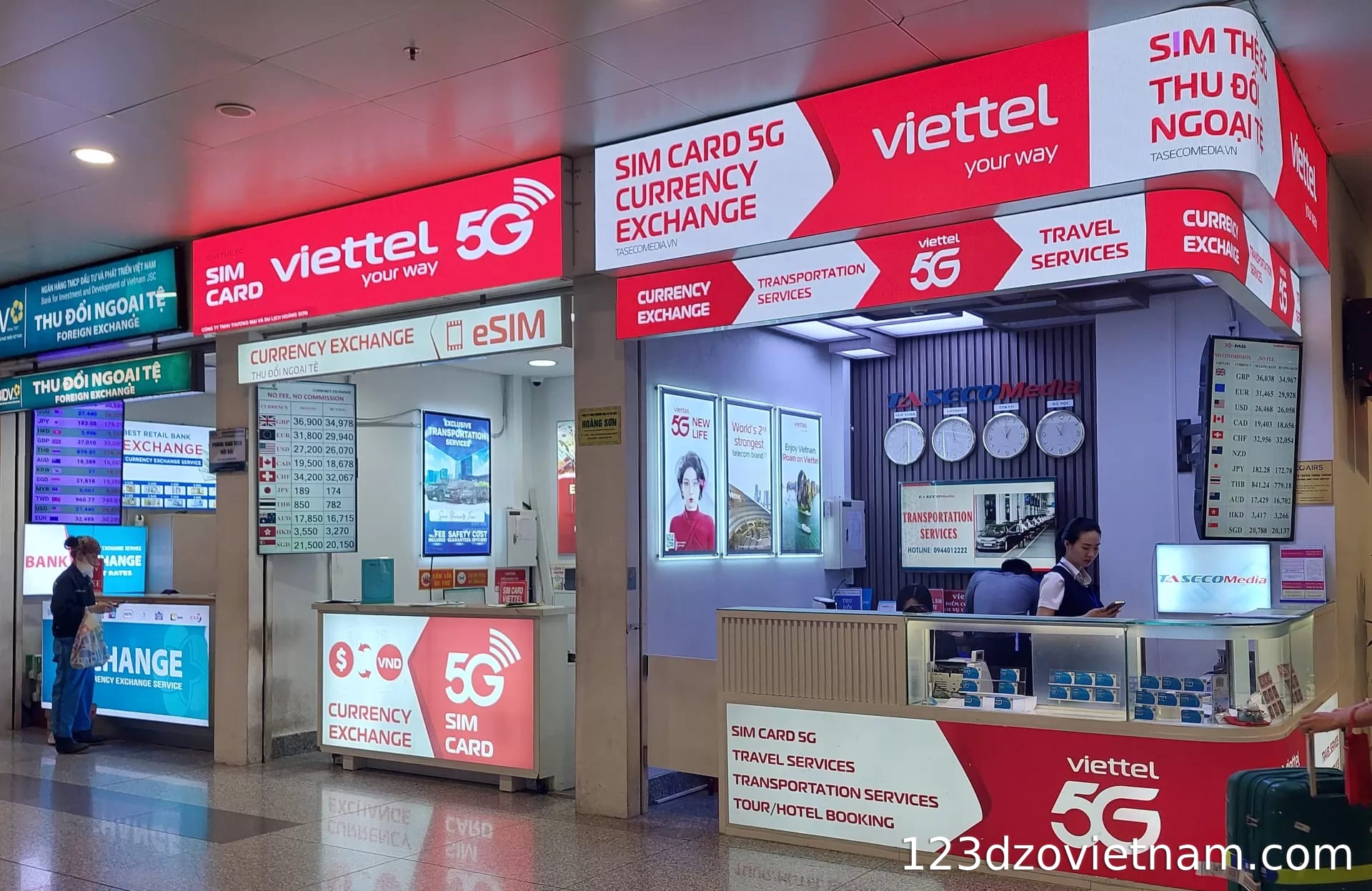 nternational arrivals area (T2)