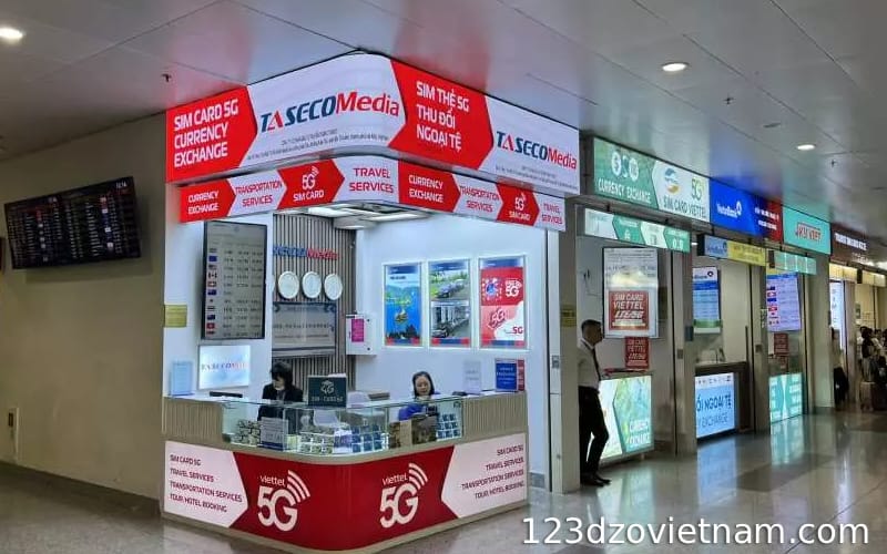 Places to buy Vietnam SIM cards at the airport
