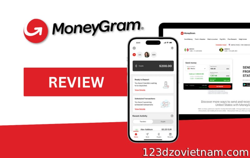 Transfer money online via MoneyGram