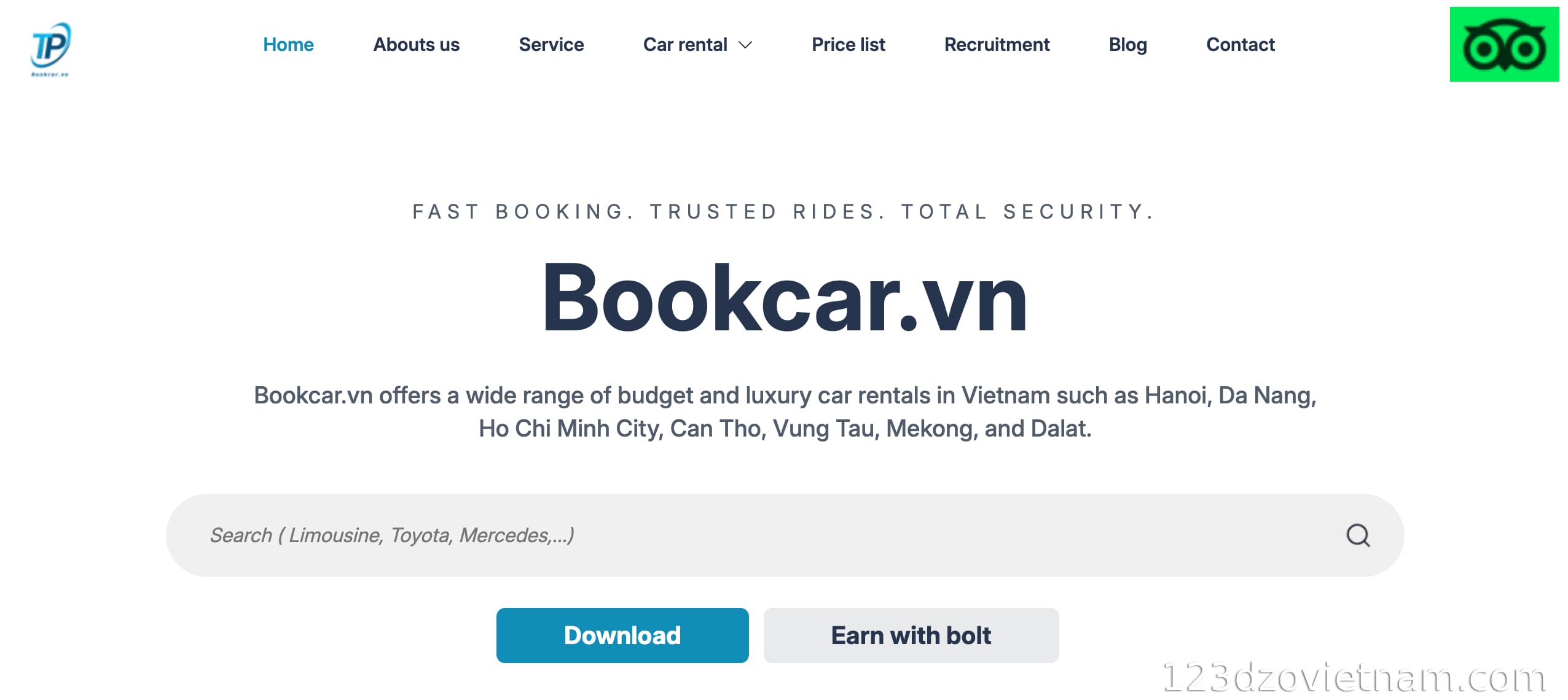 Bookcar.vn | Online car rental app