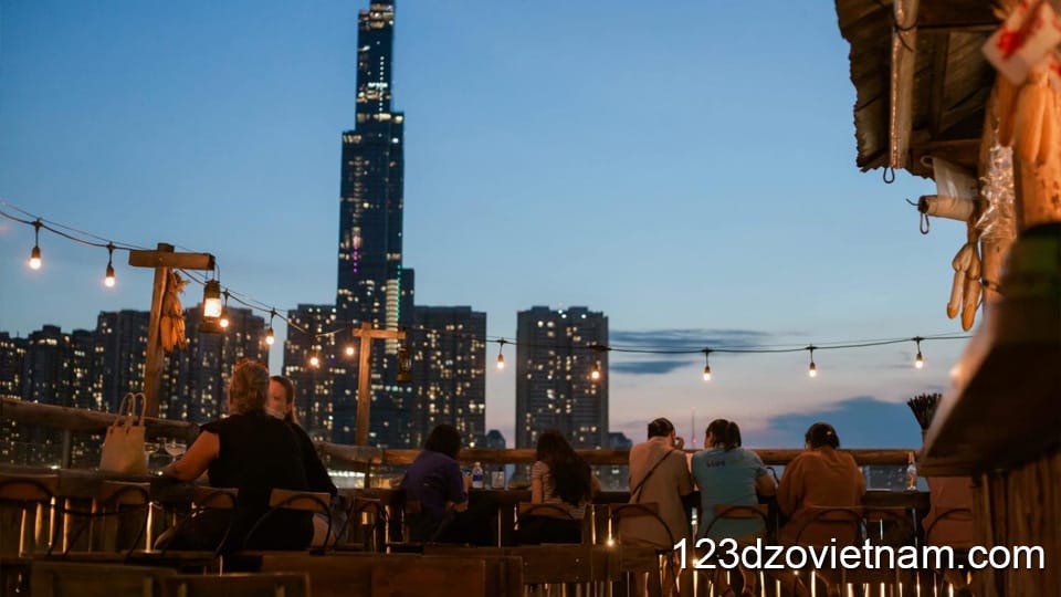 Admire the Skyline from the Rooftop Cafe