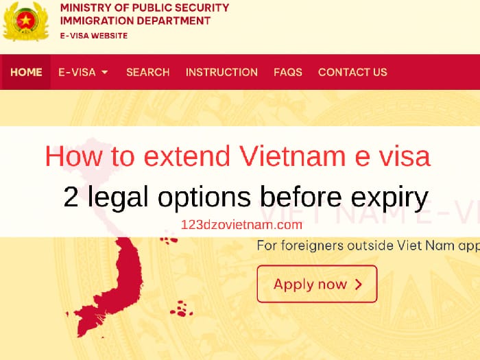 How to extend Vietnam e visa - 2 legal options before expiry
