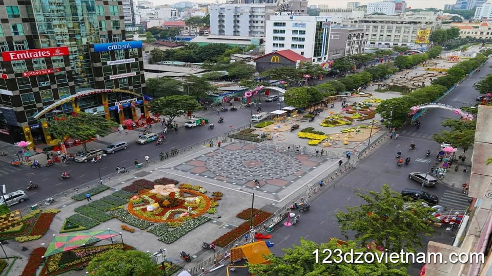 Take a stroll on Nguyen Hue Walking Street