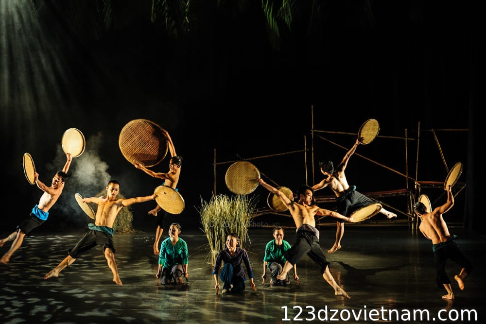 Enjoy the A O Show at the Ho Chi Minh City Opera House