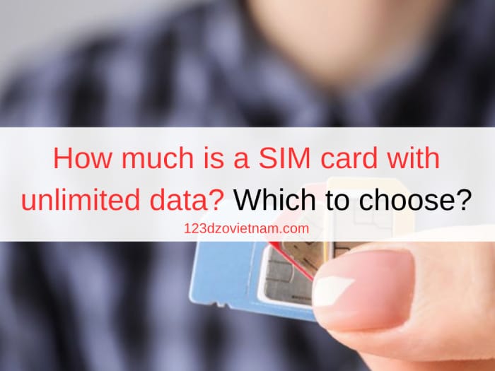 How much is a SIM card with unlimited data? Which to choose