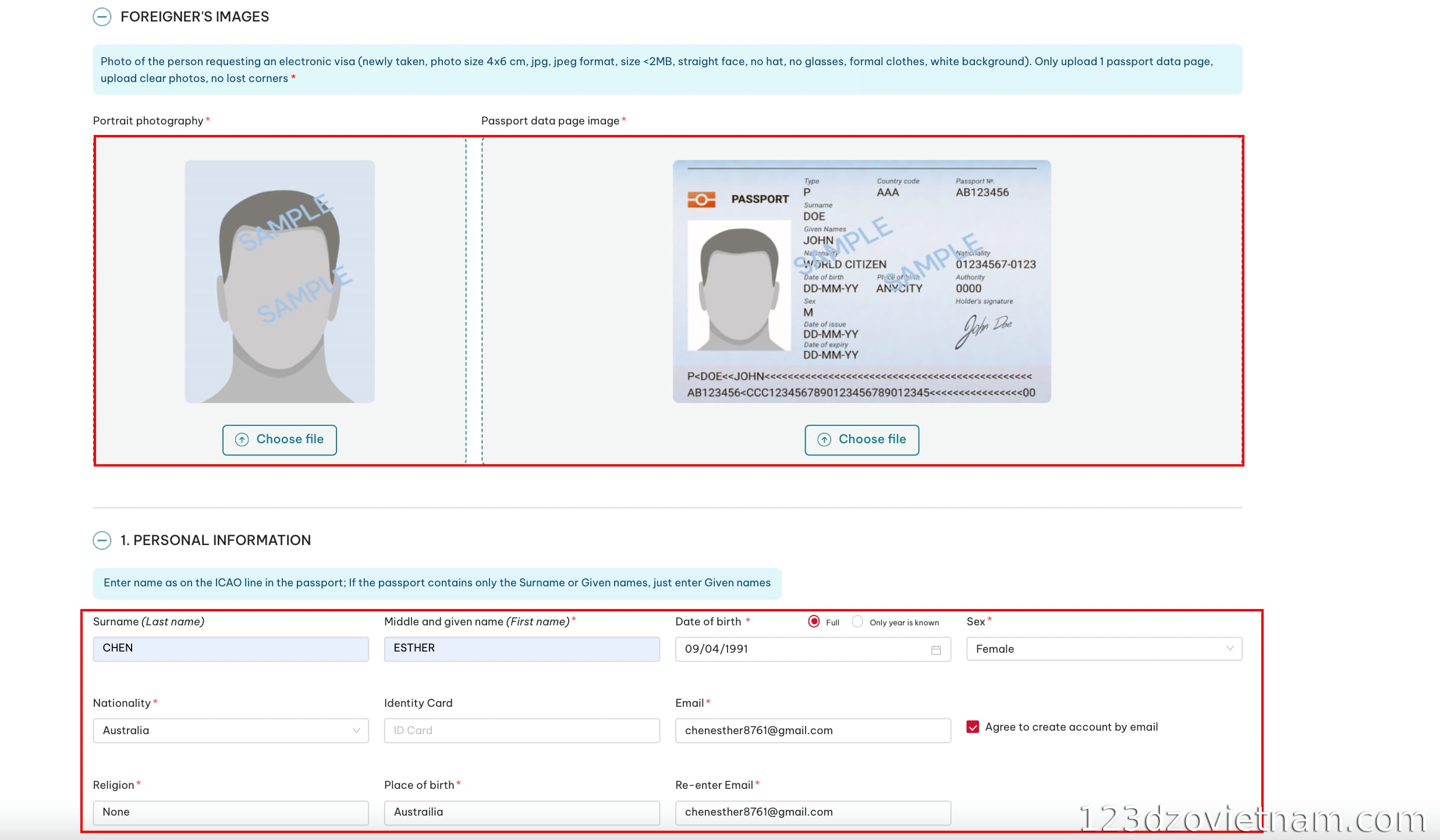 Fill out the form and make the payment