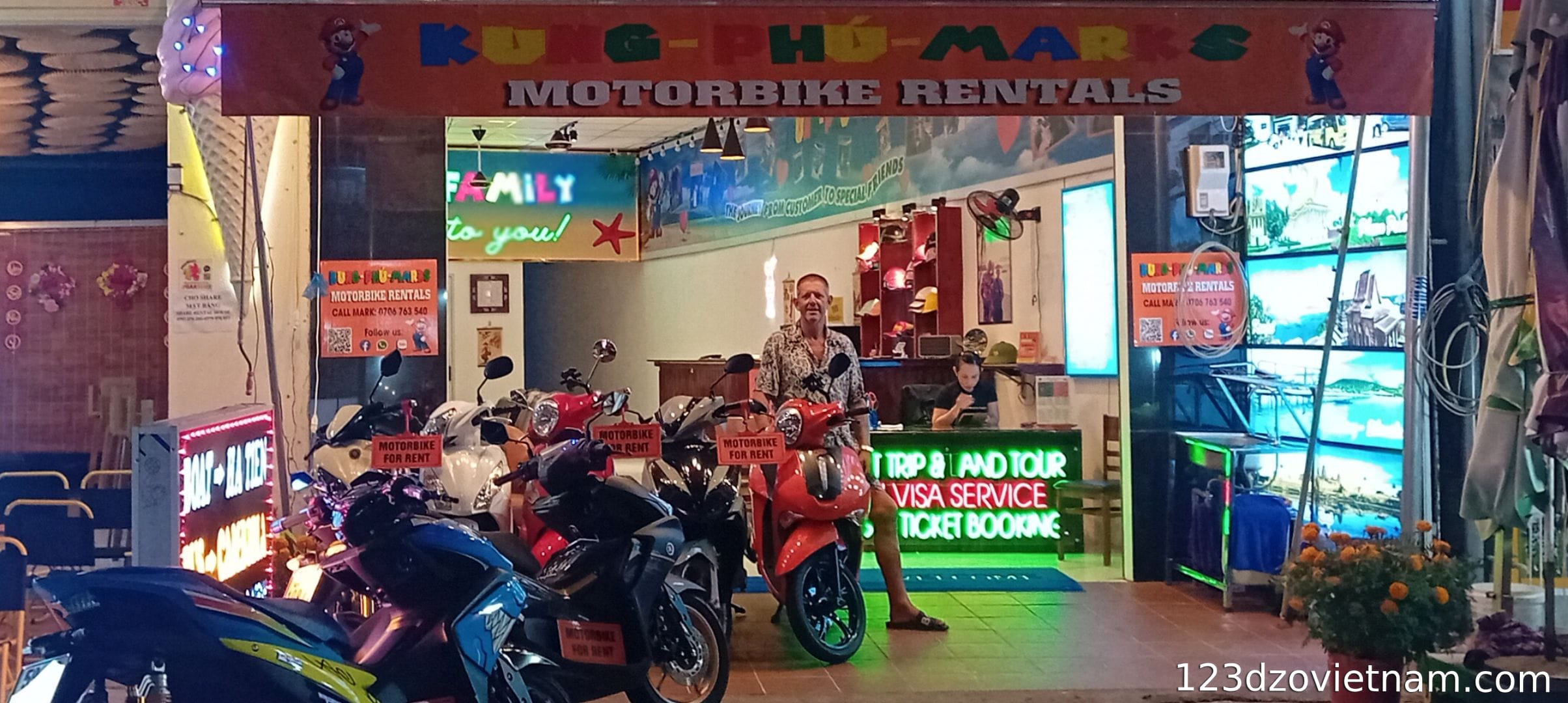 Kung Phu Marks - Motorbike Rentals