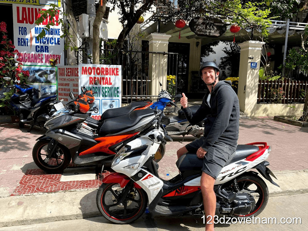 One way motorbike rental Hoi An for tourists