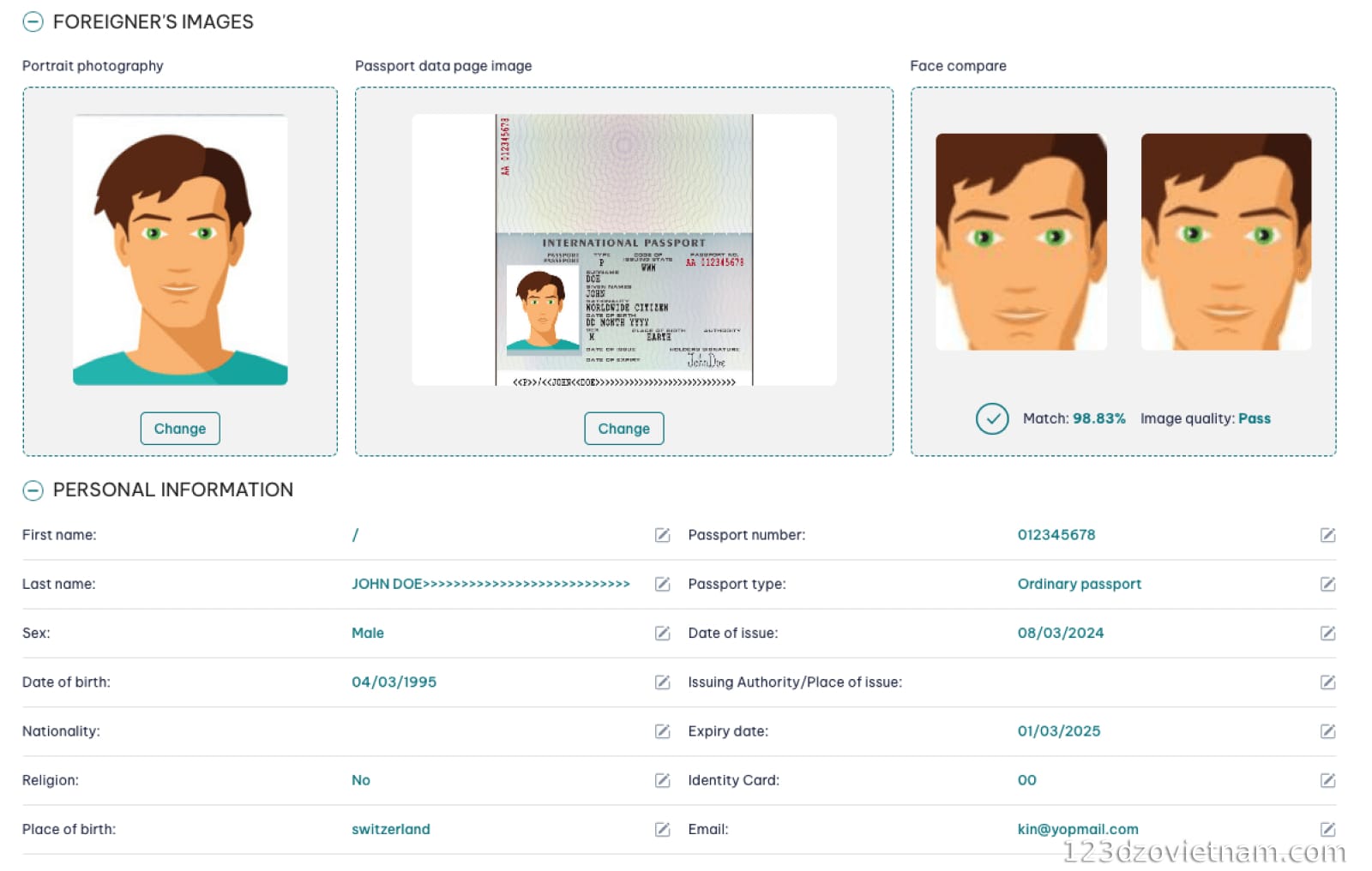 Double-check all the information in your profile