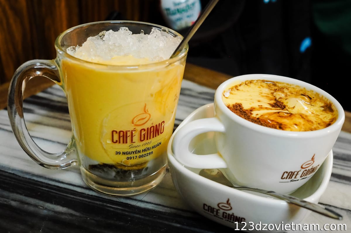 Drink egg coffee as a snack