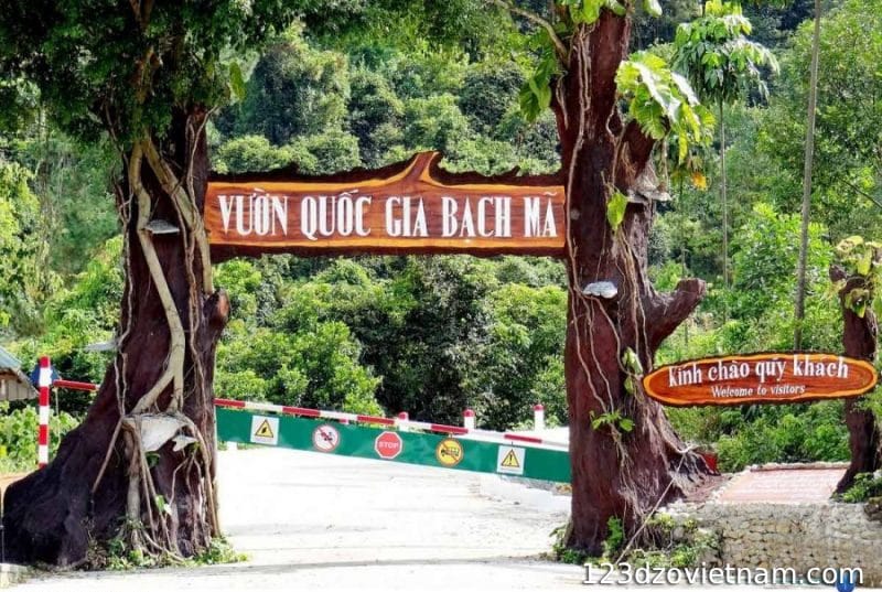 Entrance to Bach Ma National Park