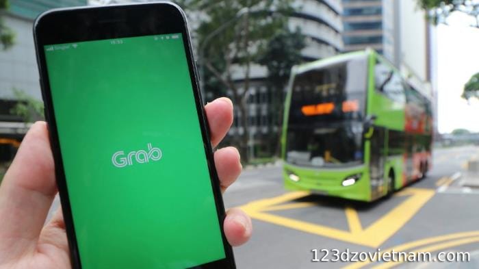 Use Grab mobile app to book Grab Taxi
