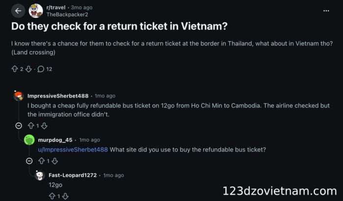 summary-of-answers-regarding-whether-a-return-ticket-is-required-to-enter-vietnam