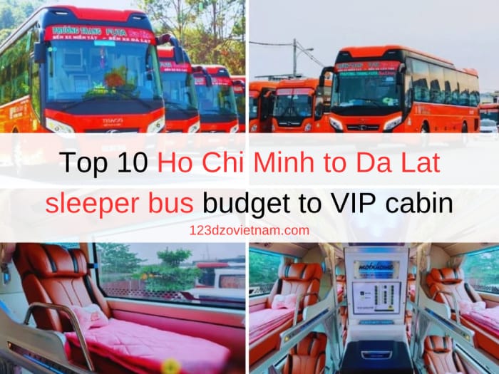 Top 10 Ho Chi Minh to Da Lat sleeper bus budget to VIP cabin