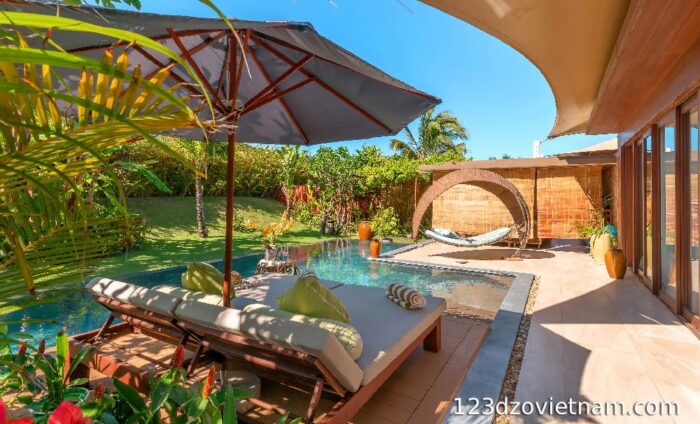 Fusion Resort Cam Ranh private villa swimming pool
