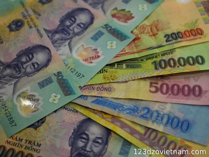 The most common denomination of Vietnamese dong