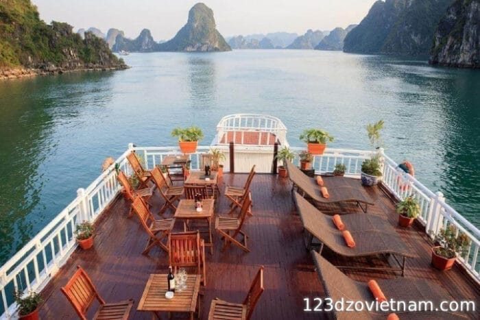Relax and dine next to the waters of Vietnam