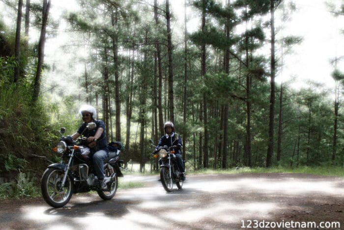 Bike ride through the forests of Vietnam